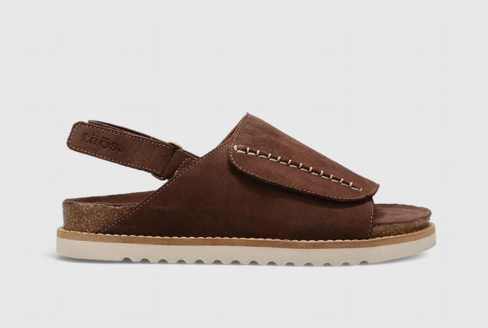 NEW TAOS women's abstract sandal in chocolate brown